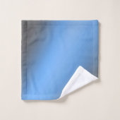 Moonlight Ombre Gray & Blue Badhandtuch Set (Waschlappen)