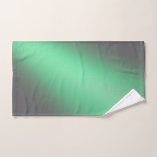 Moonlight Ombre Gray & Green Badhandtuch Set (Handtuch)