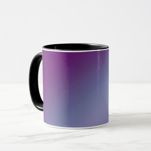Moonlight Ombre Lila & blau Tasse (Vorderseite Links)