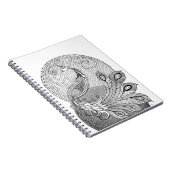 Moonlight Peacock Notizblock (Rechte Seite)