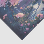 Moonlight Rain Garden Decoupage Tissue Paper Seidenpapier (Ausschnitt)