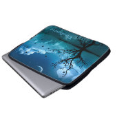 Moonlight Reflection Landschaftlich Night Sky Slee Laptopschutzhülle (Vorne Knopf)