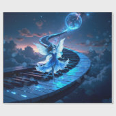 Moonlight Rehearsal – Dancing in the moonlight.  Geschenkpapier (Flach)