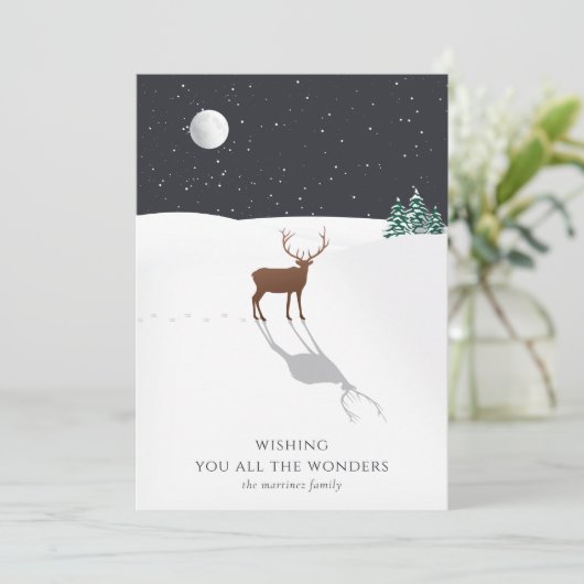 Moonlight Reindeer Snow (Stehend Vorderseite)