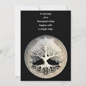 Moonlight Remembered | Baum des Lebens Einladung (Rückseite)