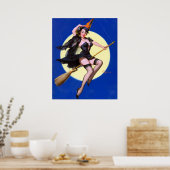 Moonlight Ride Button Up Poster (Küche)