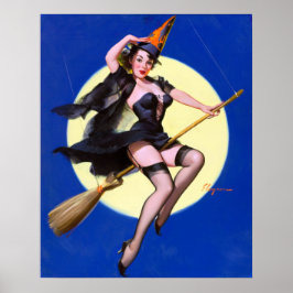 Moonlight Ride Button Up Poster