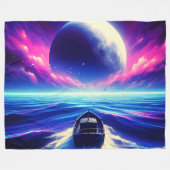 Moonlight Ride Fleecedecke (Vorderseite (Horizontal))