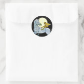 Moonlight Ride Runder Aufkleber (Tasche)