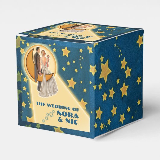 Moonlight Romance Gastgeschenk Hochzeit Boxes Geschenkschachtel (Vorderseite)