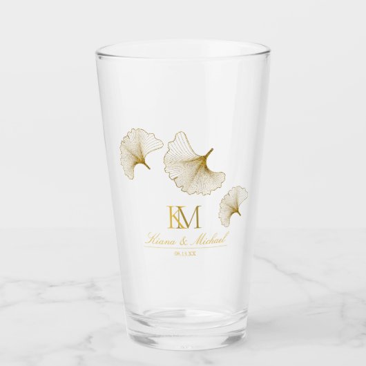 Moonlight Romance Ginkgo Biloba Gold ID881 Glas (Vorderseite)