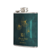 Moonlight Romance Trauzeuge Emerald Green ID881 Flachmann (Links)