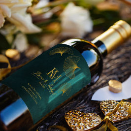 Moonlight Romance Vielen Dank Emerald Green ID881 Weinetikett