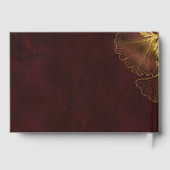 Moonlight Romance Wedding Burgundy ID881 Gästebuch (Rückseite)