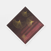 Moonlight Romance Wedding Burgundy ID881 Serviette (Ecke)