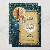 Moonlight Romance Wedding Einladung - Redhead (Vorne/Hinten)