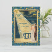 Moonlight Romance Wedding Einladungen 2 - Blonde (Stehend Vorderseite)