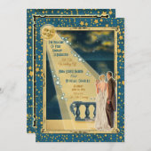 Moonlight Romance Wedding Einladungen 2 - Blonde (Vorne/Hinten)