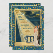 Moonlight Romance Wedding Einladungen 2 - Redhead (Vorne/Hinten)