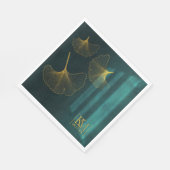 Moonlight Romance Wedding Emerald Green ID881 Serviette (Ecke)