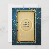 Moonlight Romance Wedding RSVP Einladung (Rückseite)