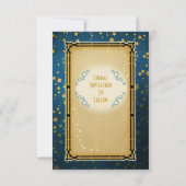 Moonlight Romance Wedding Save The Date - Blonde Einladung (Rückseite)