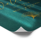 Moonlight Romance Wedding Welcome Green ID881 Poster (Ecke)