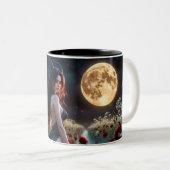 Moonlight Roses Zweifarbige Tasse (VorderseiteRechts)