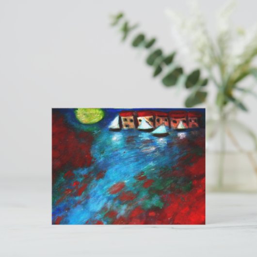 MOONLIGHT SAIL POSTKARTE (Stehend Vorderseite)