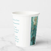 Moonlight Scheidung Party Grün Pappbecher (Rechts)