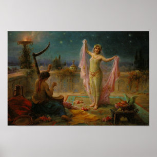 Moonlight Serenade von Hans Zatzka - Poster