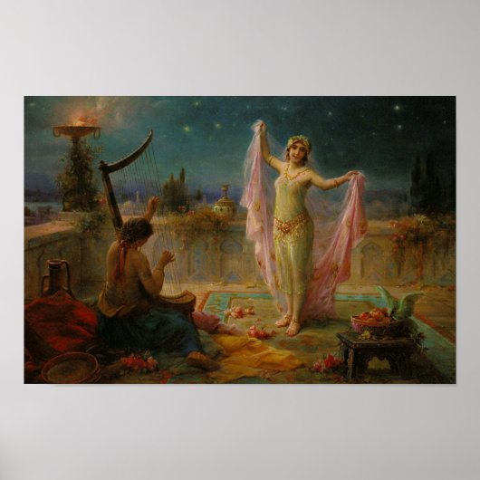 Moonlight Serenade von Hans Zatzka - Poster (Vorne)