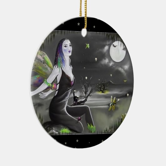 Moonlight Singer Fairy Keramikornament (Rechts)