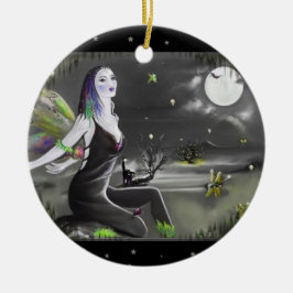 Moonlight Singer Fairy Keramikornament