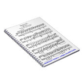 Moonlight-Sonata-Ludwig-Beethoven Notizblock (Rechte Seite)