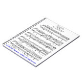 Moonlight-Sonata-Ludwig-Beethoven Notizblock (Linke Seite)
