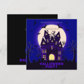 Moonlight Spuk Mansion Einladung (Vorne/Hinten)