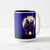 Moonlight Spuk Mansion Zweifarbige Tasse (VorderseiteRechts)