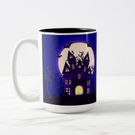 Moonlight Spuk Mansion Zweifarbige Tasse