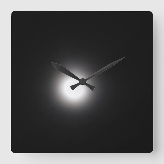 MOONLIGHT-STIL UND -DESIGN QUADRATISCHE WANDUHR (Vorderseite)
