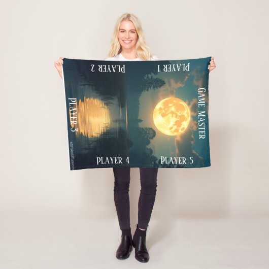 Moonlight Swamp TTRPG Tabletop Gaming board Fleecedecke (Beispiel)