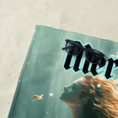 Moonlight Swimming Mermaid Strandtuch (Beispiel)