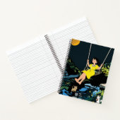 Moonlight Swing Dream Notebook - Whimsical Girl Notizblock (Innenseite)