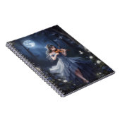 Moonlight Symphony - Dreamy Violin Playing Girl Notizblock (Rechte Seite)