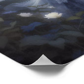 Moonlight Symphony - Dreamy Violin Playing Girl Poster (Ecke)
