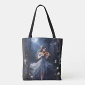 Moonlight Symphony - Dreamy Violin Playing Girl Tasche (Rückseite)