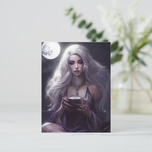 Moonlight Tea Postkarte (Stehend Vorderseite)