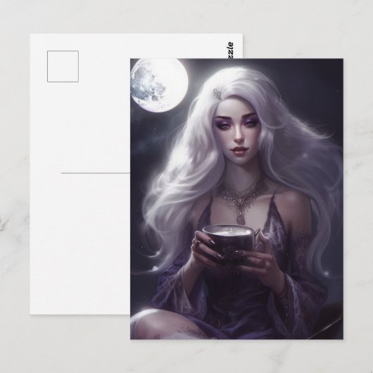 Moonlight Tea Postkarte (Vorne/Hinten)