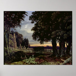 Moonlight, Thoughts in a Churchyard Poster