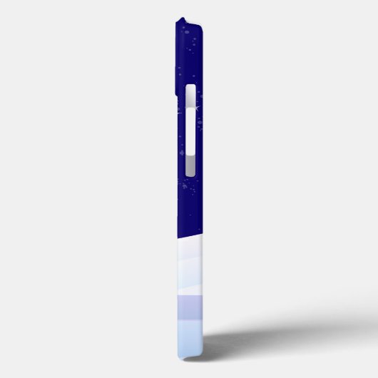 Moonlight Twinkle Snown Landschaft Moderne Case-Mate iPhone Hülle (Rückseite / Links)